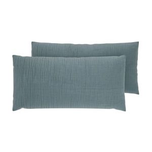 LIVARNO® Mušelínové obliečky na vankúš, 40 x 80 cm, 2 kusy (modrá) vyobraziť