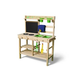 lupilu® Detská drevená kuchynka do exteriéru vyobraziť