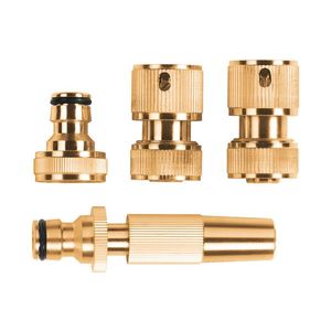 PARKSIDE® Zavlažovacie príslušenstvo z mosadze (záhradný postrekovač s pripojovacou súpravou, 13 – 15 mm) vyobraziť