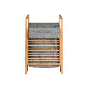 LIVARNO® Bambusový kôš na bielizeň/Rohový kúpeľňový regál (kôš na bielizeň, menší) vyobraziť