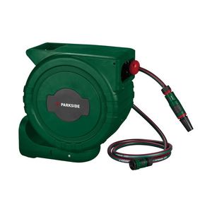 PARKSIDE® Nástenný navíjač hadice, 25 m (zelená) vyobraziť