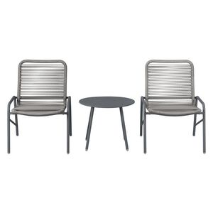 LIVARNO® Súprava záhradného nábytku, 3-dielna (antracitová) vyobraziť