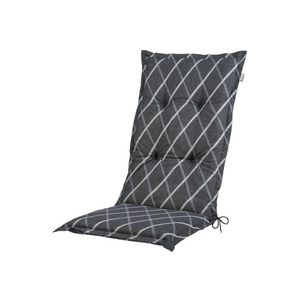 LIVARNO® Podsedák na kreslo s vysokým operadlom Valencia/Miami (pruhy/antracitová) vyobraziť