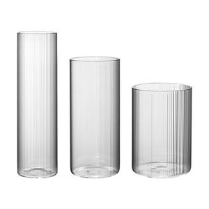 LIVARNO® Súprava váz, 3-dielna (valcová váza, drážkovaná) vyobraziť