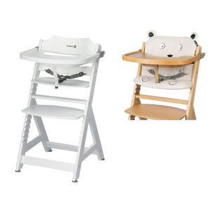 Safety 1st Detská vysoká jedálenská stolička Toto, biela + Vankúš na detskú stoličku Toto, medvedík vyobraziť