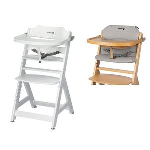 Safety 1st Detská vysoká jedálenská stolička Toto, biela + Vankúš na detskú stoličku Toto, sivá vyobraziť