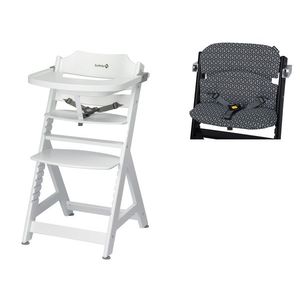 Safety 1st Detská vysoká jedálenská stolička Toto, biela + Vankúš na detskú stoličku Toto, antracitová vyobraziť
