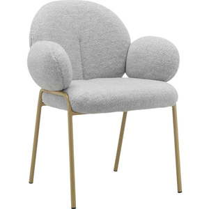 Svetlosivé čalúnené jedálenské kreslá v súprave s podrúčkami 2 ks Iwama – Støraa vyobraziť