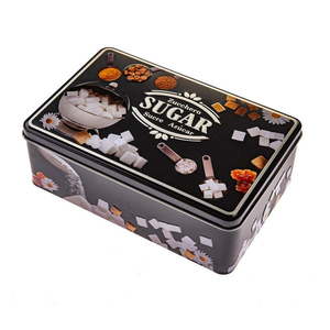 Kovová dóza na cukor Black3D – Dakls vyobraziť