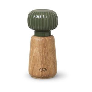 Zelený/v prírodnej farbe drevený mlynček na korenie a soľ Hammershøi – Kähler Design vyobraziť