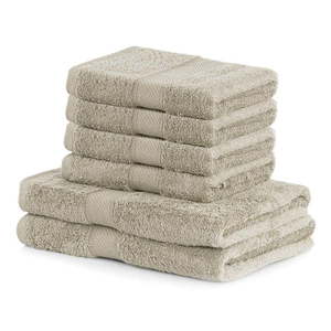 Set 2 béžových osušiek a 4 uterákov DecoKing Bamby vyobraziť