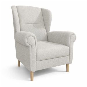 Béžové kreslo ušiak Swan – Ropez vyobraziť