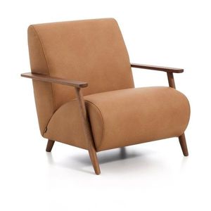 Hnedé kožené kreslo Meghan – Kave Home vyobraziť