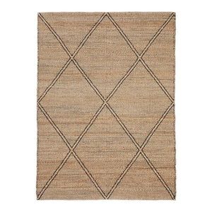 Ručne tkaný jutový koberec v prírodnej farbe 200x300 cm Vallalta – Kave Home vyobraziť