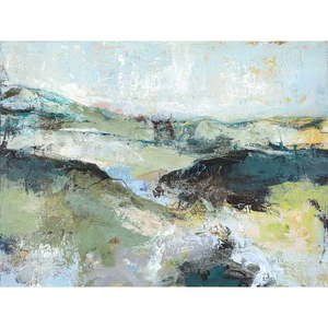 Obraz s ručne maľovanými prvkami 118x90 cm Green Mountain – Malerifabrikken vyobraziť