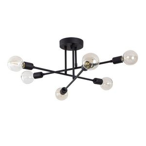 Čierne stropné svietidlo 64x64 cm Flower – Opviq lights vyobraziť