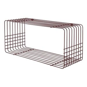 Vínová poschodová kovová polica 70 cm Wire – Mette Ditmer Denmark vyobraziť