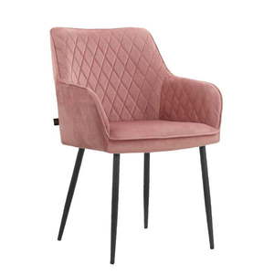 Svetloružové čalúnené jedálenské kreslá v súprave 2 ks Elvira – Støraa vyobraziť