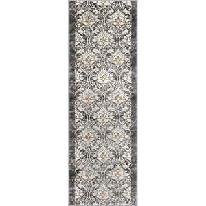 Tmavosivý/slonovinový behúň 67x200 cm Soft Viskan – FD vyobraziť