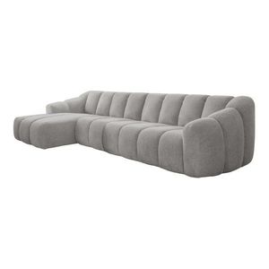 Svetlosivá rohová pohovka (ľavý roh/s leňoškou) Shell – Miuform vyobraziť