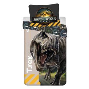 Bavlnené detské obliečky na jednolôžko 140x200 cm Jurassic World "T-Rex" – Jerry Fabrics vyobraziť