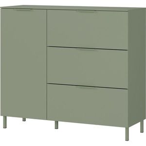 Zelená matná skrinka 109x98x40 cm Savoca – Germania vyobraziť