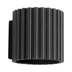 Čierne nástenné svietidlo ø 10 cm Zora – Sollux vyobraziť