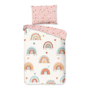 Ružové/béžové bavlnené detské obliečky do postieľky 100x135 cm Louie – Good Morning vyobraziť