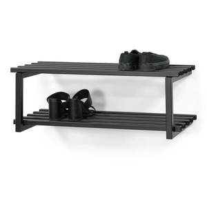 Čierna kovová závesná skrinka na topánky 71x26x34 cm Marco – Spinder Design vyobraziť