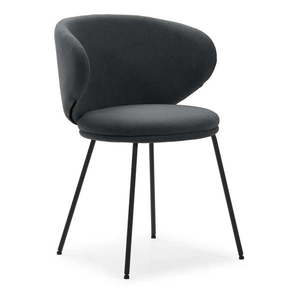 Tmavosivé čalúnené jedálenské kreslá v súprave 2 ks Rush – Marckeric vyobraziť