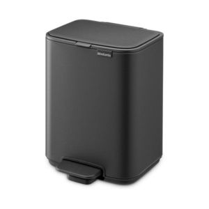 Tmavosivý pedálový oceľový odpadkový kôš 4 l Bo – Brabantia vyobraziť