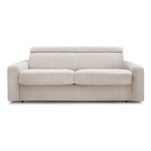 Krémová menčestrová rozkladacia pohovka 195 cm Monaco – Bobochic Paris vyobraziť