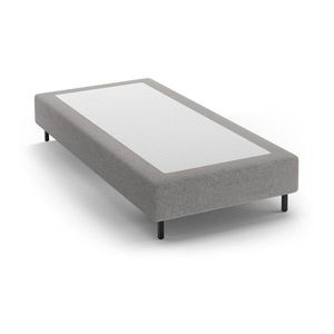 Sivá čalúnená jednolôžková posteľ bez čela 90x200 cm Whale – Micadoni vyobraziť