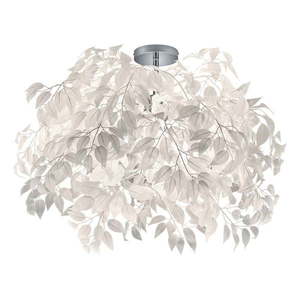 Biele závesné svietidlo Reality Pendant Leavy, výška 73 cm vyobraziť