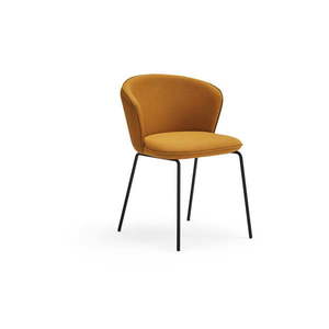 Čalúnené jedálenské kreslá v súprave 2 ks v horčicovej farbe Add – Teulat vyobraziť