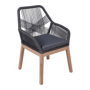 Sivá drevená záhradná stolička Pomona – Garden Pleasure vyobraziť