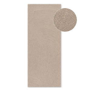 Béžový ručne tkaný vlnený behúň 80x300 cm Eleni Light Beige – Hanse Home vyobraziť