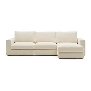 Béžová ženilková rohová pohovka (pravý roh/s leňoškou) Alea – Kave Home vyobraziť