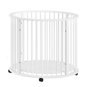 Biela detská ohrádka z bukového dreva 90x90 cm Dino – Vipack vyobraziť