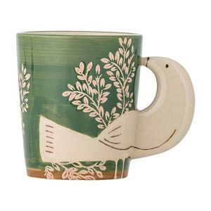 Zelený keramický hrnček na cappuccino 260 ml Hezha – Bloomingville vyobraziť