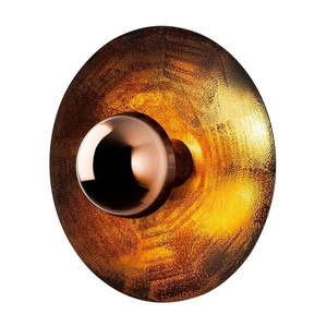 Nástenné svietidlo v medenej farbe ø 28 cm Kurt – Opviq lights vyobraziť