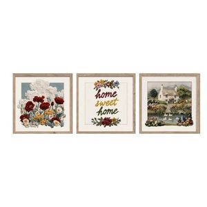 Obrazy v súprave 3 ks 30x30 cm Sweet Home – Styler vyobraziť