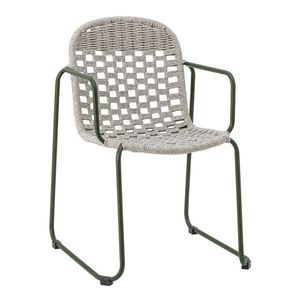 Sivá kovová záhradná stolička Calana – Bloomingville vyobraziť