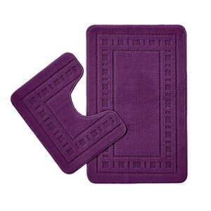 Tmavofialové WC kúpeľňové predložky v súprave 2 ks 50x80 cm Armoni – Catherine Lansfield vyobraziť