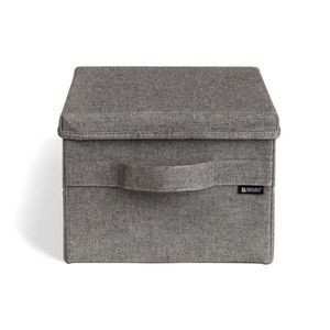 Sivý látkový úložný box s vekom 27x36x19 cm Soft Storage Small – Bigso vyobraziť