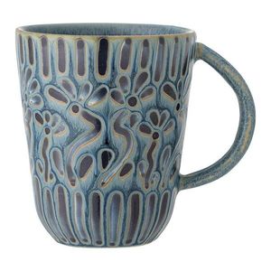 Modrý kameninový hrnček 150 ml Samsin – Bloomingville vyobraziť