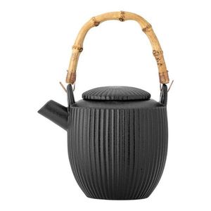 Čierna kameninová kanvica na čaj 850 ml Neri – Bloomingville vyobraziť