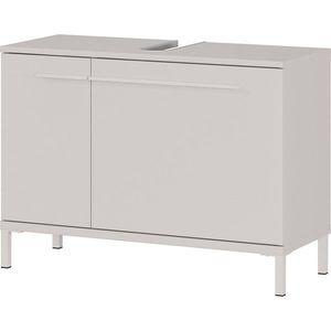 Krémovobiela matná skrinka pod umývadlo 80x59 cm Laurino – Germania vyobraziť