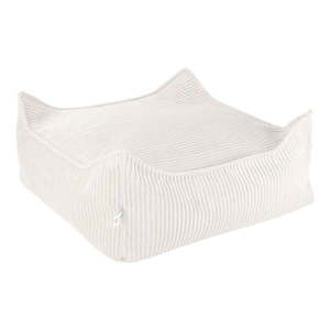 Krémový menčestrový detský sedací vak Square – Wigiwama vyobraziť