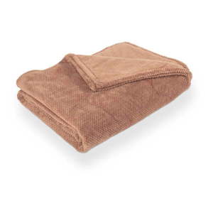 Hnedá deka z mikroplyšu 150x200 cm Pippa – Tiseco Home Studio vyobraziť